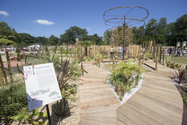 Inauguration des jardins d’expression, 2e édition, dans le potager du domaine de Pignerolle