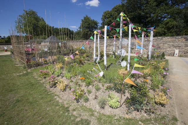 Inauguration des jardins d’expression, 2e édition, dans le potager du domaine de Pignerolle