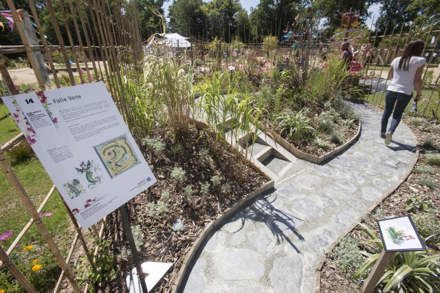 Inauguration des jardins d’expression, 2e édition, dans le potager du domaine de Pignerolle