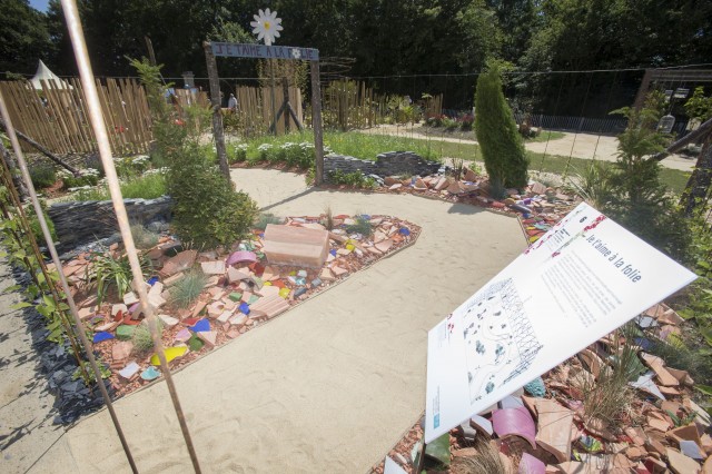 Inauguration des jardins d’expression, 2e édition, dans le potager du domaine de Pignerolle